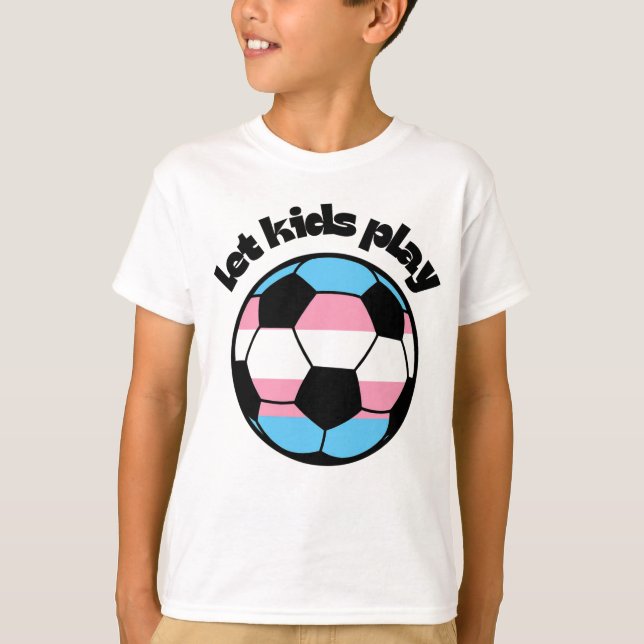 trans pride soccer T-Shirt (Front)
