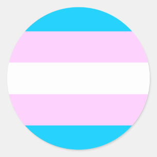 Trans Pride stickers - round