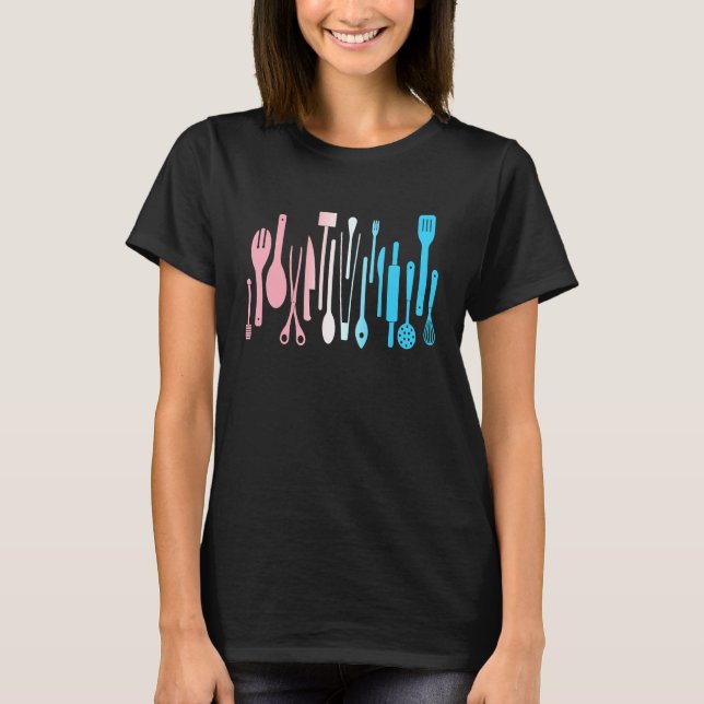 Trans Pride Subtle LGBTQ Transgender Chef Cook Foo T-Shirt (Front)