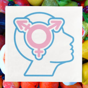Trans Pride Symbol Paper Napkins