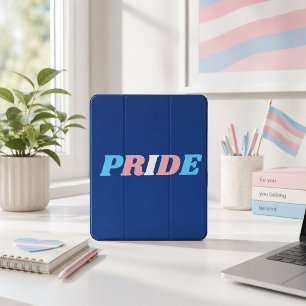 Trans Pride Transgender Flag Colours Typography Mouse Pad