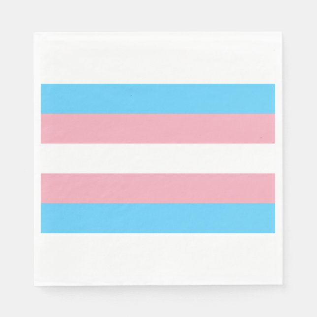 Trans Pride (Transgender Pride) Flag Napkin (Front)