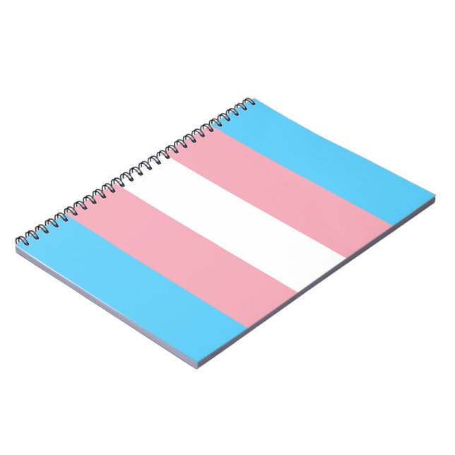 Trans Pride (Transgender Pride) Flag Notebook (Left Side)
