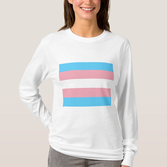 Trans Pride (Transgender Pride) Flag T-Shirt (Front)
