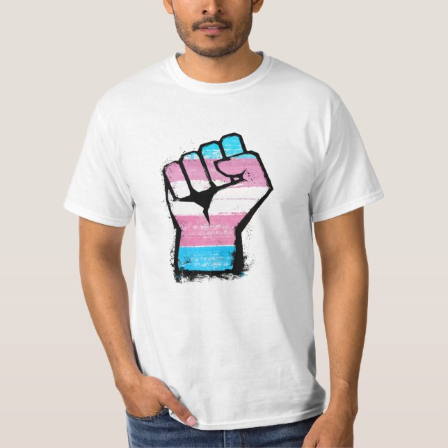 Trans Protest Fist T-Shirt (Front)