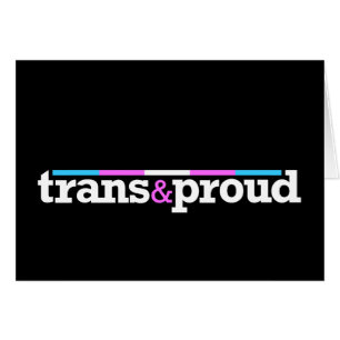 Trans&proud Black Card