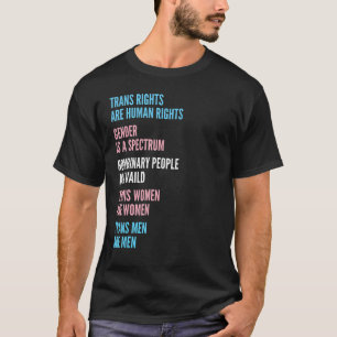 Trans Right Are Human Rights Transgender LGBTQ Pri T-Shirt