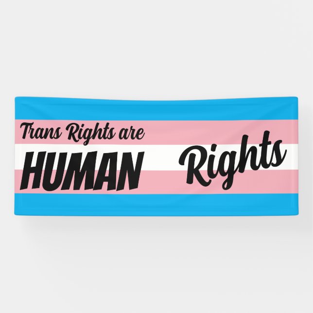 Trans Rights Are Human Rights Banner (Horizontal)