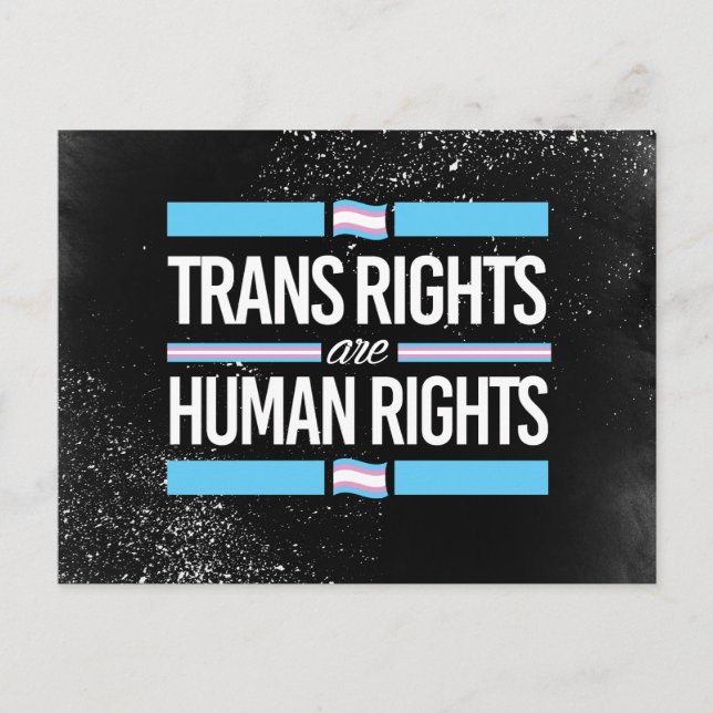 Trans Rights are Human Rights - -  -  Postcard (Front)
