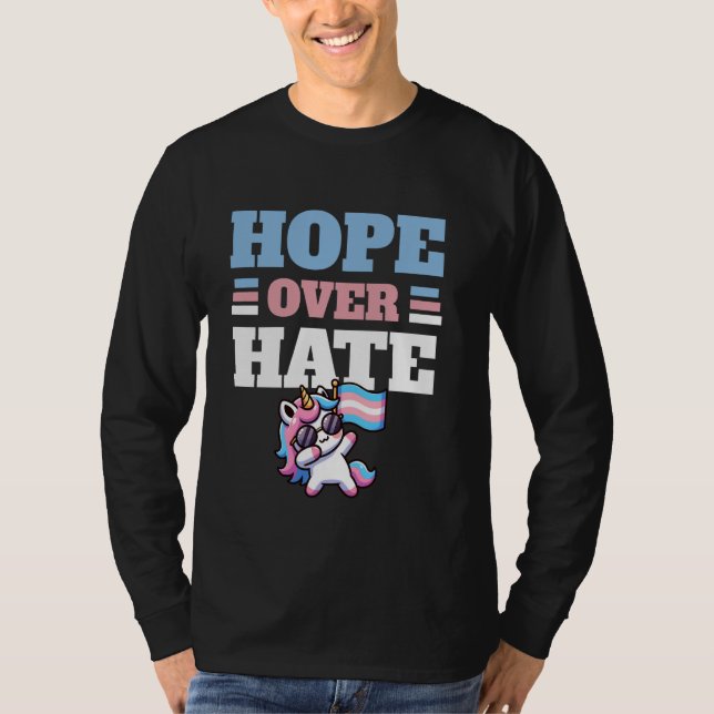 Trans Rights Are Human Rights Support T-Shirt (Front)