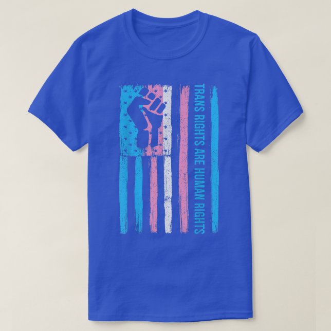Trans Rights Are Human Rights T-Shirt (Design Front)