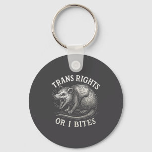 Trans Rights Or I Bites Funny Transgender Ssum Lgb Key Ring