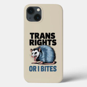 Trans Rights Or I Bites Gay Funny Lgbtq Pride iPhone 13 Case