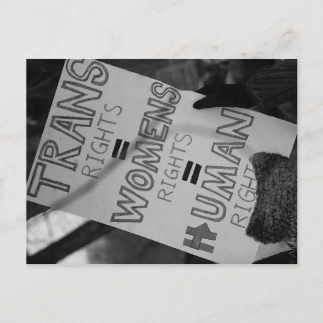 Trans Rights Postcard (Front)