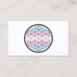 trans sacred geometry business card