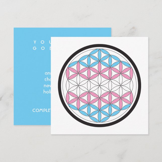trans sacred geometry invitation (Front/Back)