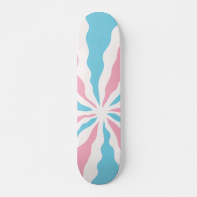 trans swirl style skateboard (Front)
