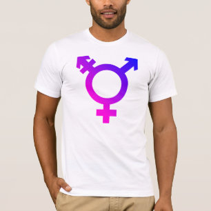 Trans* Symbol pink/blue T-Shirt