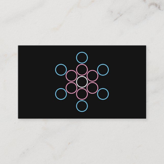 tranSacred circles Business Card (Front)