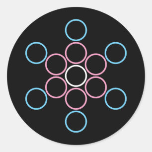 tranSacred sacred Classic Round Sticker