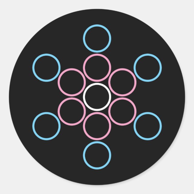 tranSacred sacred Classic Round Sticker (Front)