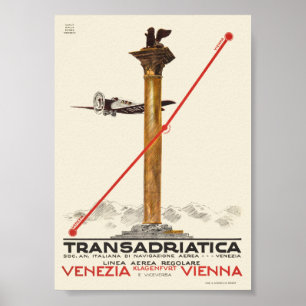 Transadriatica Italy Vintage Poster 1925