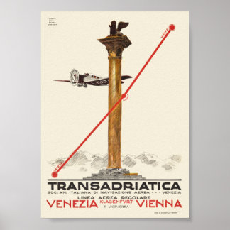Transadriatica Italy Vintage Poster 1925