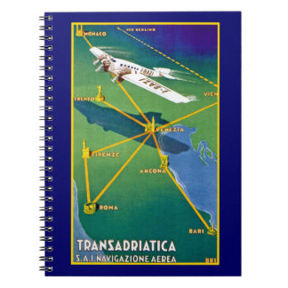 Transadriatica Navigazione Aerea Spiral Notebook