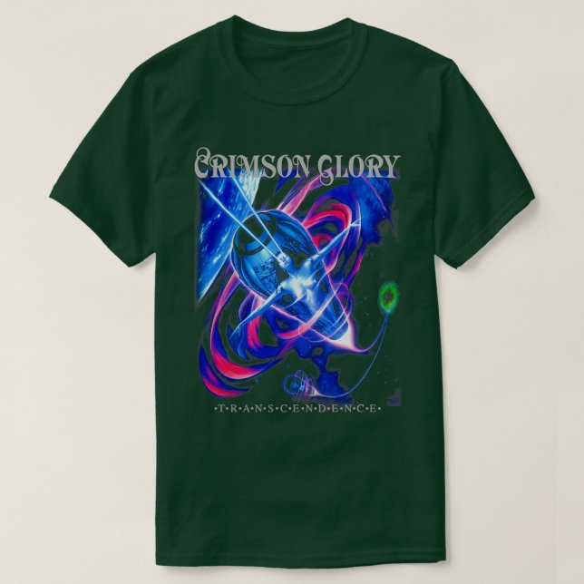 Transcendence by Crimson Glory Old School Heavy Pr T-Shirt (Design Front)