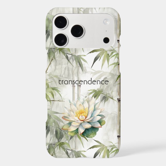 Transcendence Lotus Bamboo Serenity Buddhism (Back)