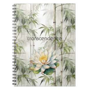 Transcendence Lotus Bamboo Serenity Buddhism Notebook