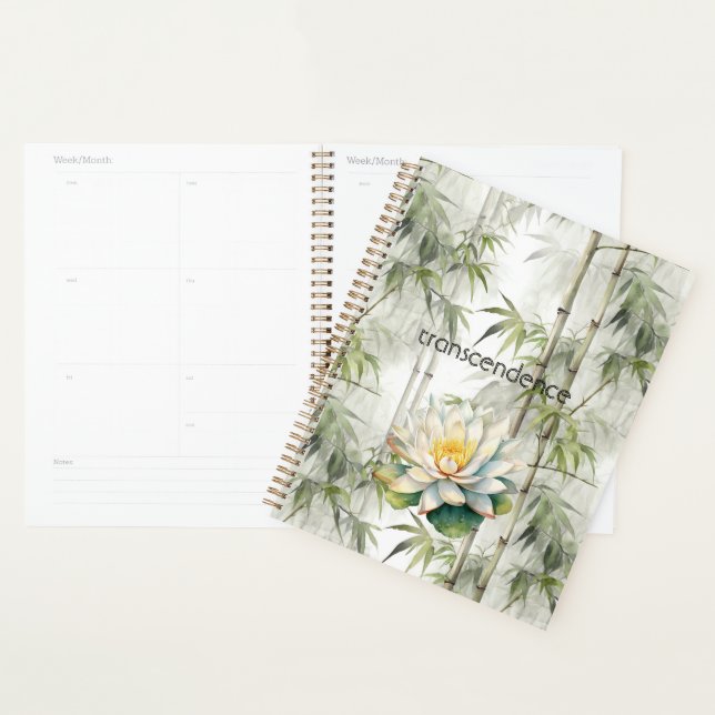 Transcendence Lotus Bamboo Serenity Buddhism Planner (Display)