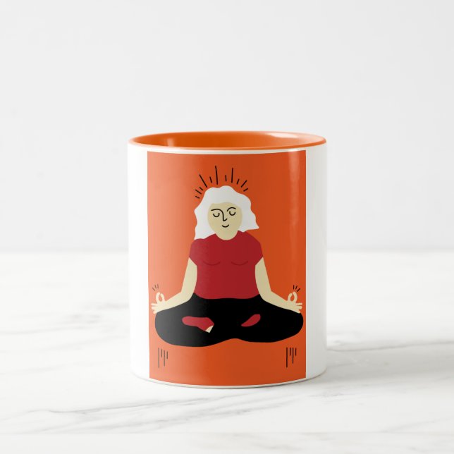 Transcendental Meditation Two-Tone Coffee Mug (Center)