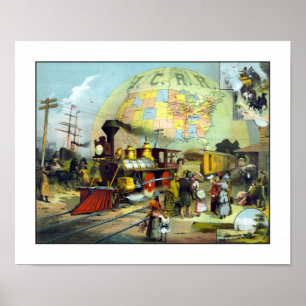Transcontinental Railroad Poster