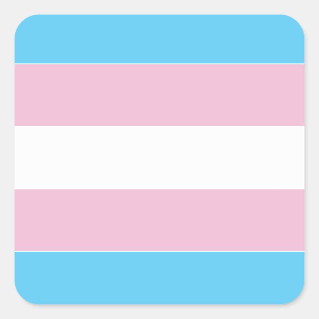 Transexual Pride Flag Square Sticker (Front)