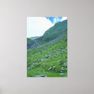 Transfagarasan Alpine Slope – Romania Photography Canvas Print