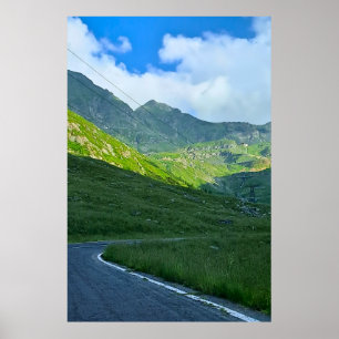Transfagarasan Alpine View – Romania Mountain Art Poster