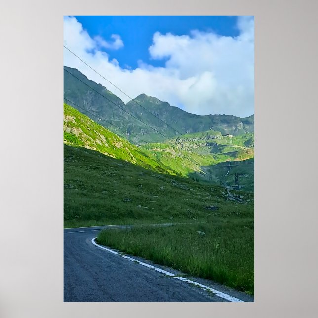Transfagarasan Alpine View – Romania Mountain Art Poster (Front)