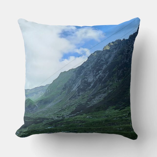 Transfagarasan Mountain Road - Romania Cushion (Front)