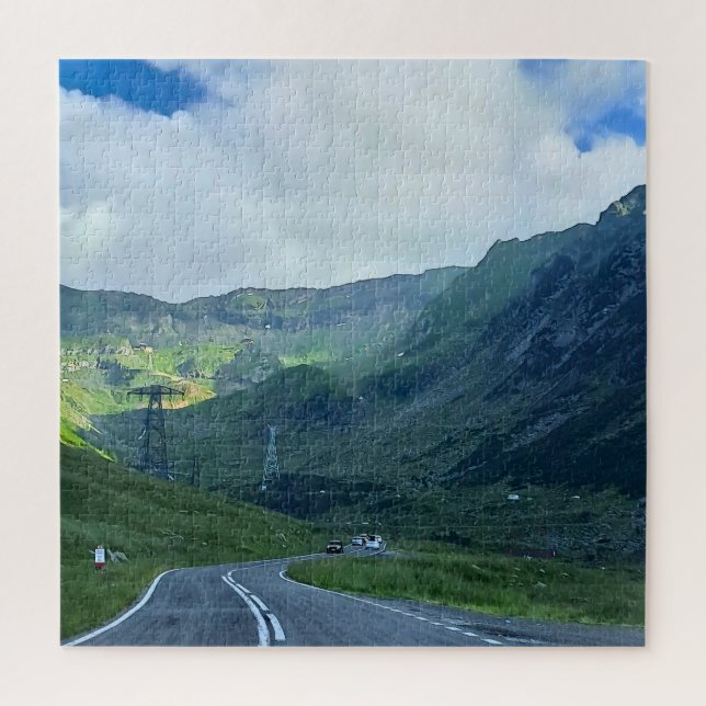 Transfagarasan Road – Carpathian Mountain Print Jigsaw Puzzle (Vertical)