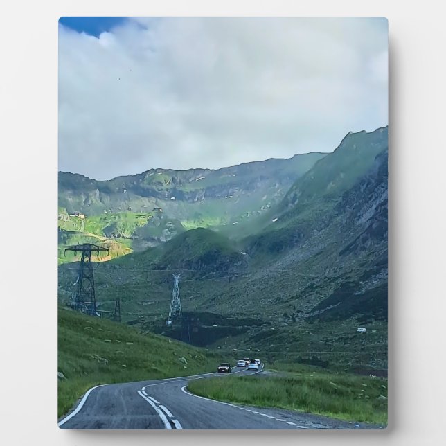 Transfagarasan Road – Carpathian Mountain Print Plaque (Front)