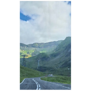 Transfagarasan Road – Carpathian Mountain Print Tablecloth
