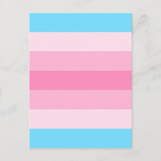transfeminine flag postcard