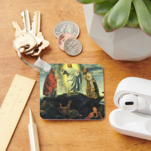 Transfiguration by Giovanni Girolamo Savoldo Key Ring