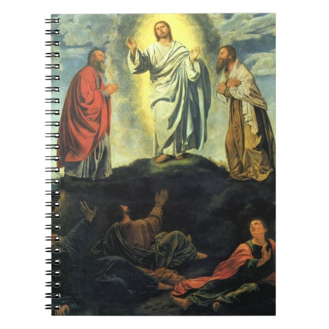 Transfiguration by Giovanni Girolamo Savoldo Notebook (Front)