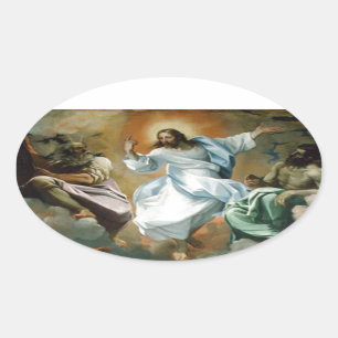 Transfiguration_by_Lodovico_Carracci. Oval Sticker