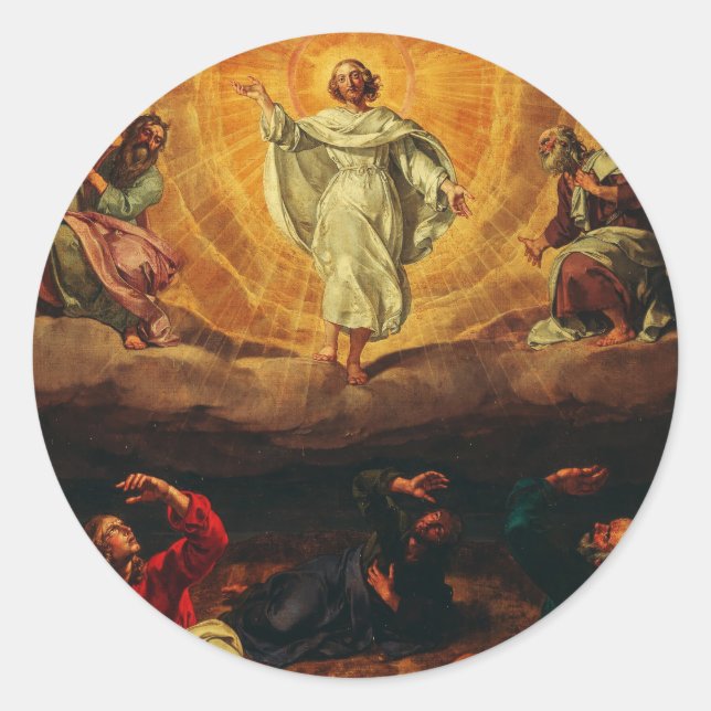 Transfiguration of Jesus Christ Classic Round Sticker (Front)