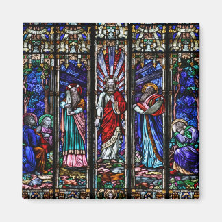Transfiguration of Jesus Christ Stained Glass Art Magnet