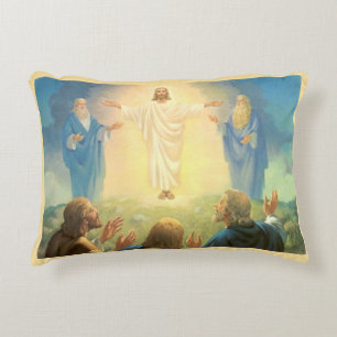 Transfiguration of Jesus Christ, Vintage Religion Decorative Cushion