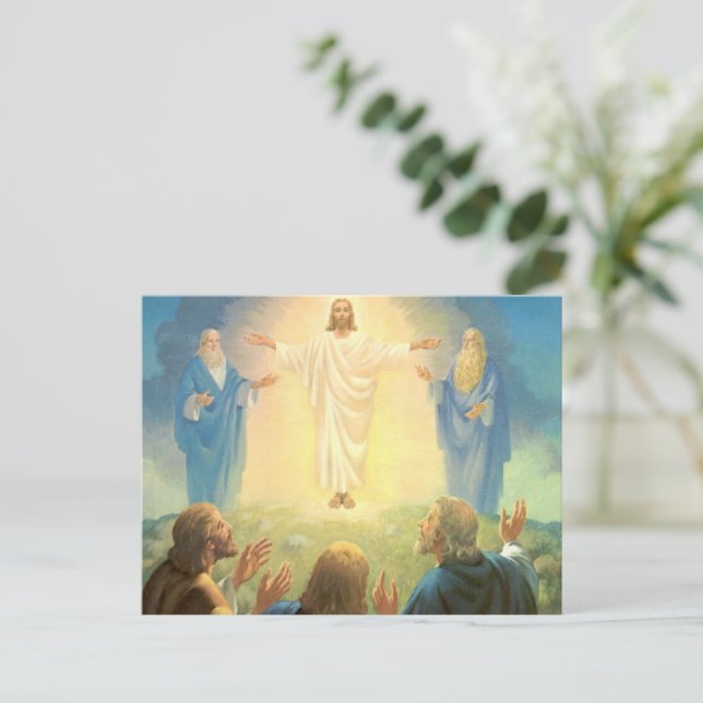 Transfiguration of Jesus Christ, Vintage Religion Postcard (Standing Front)